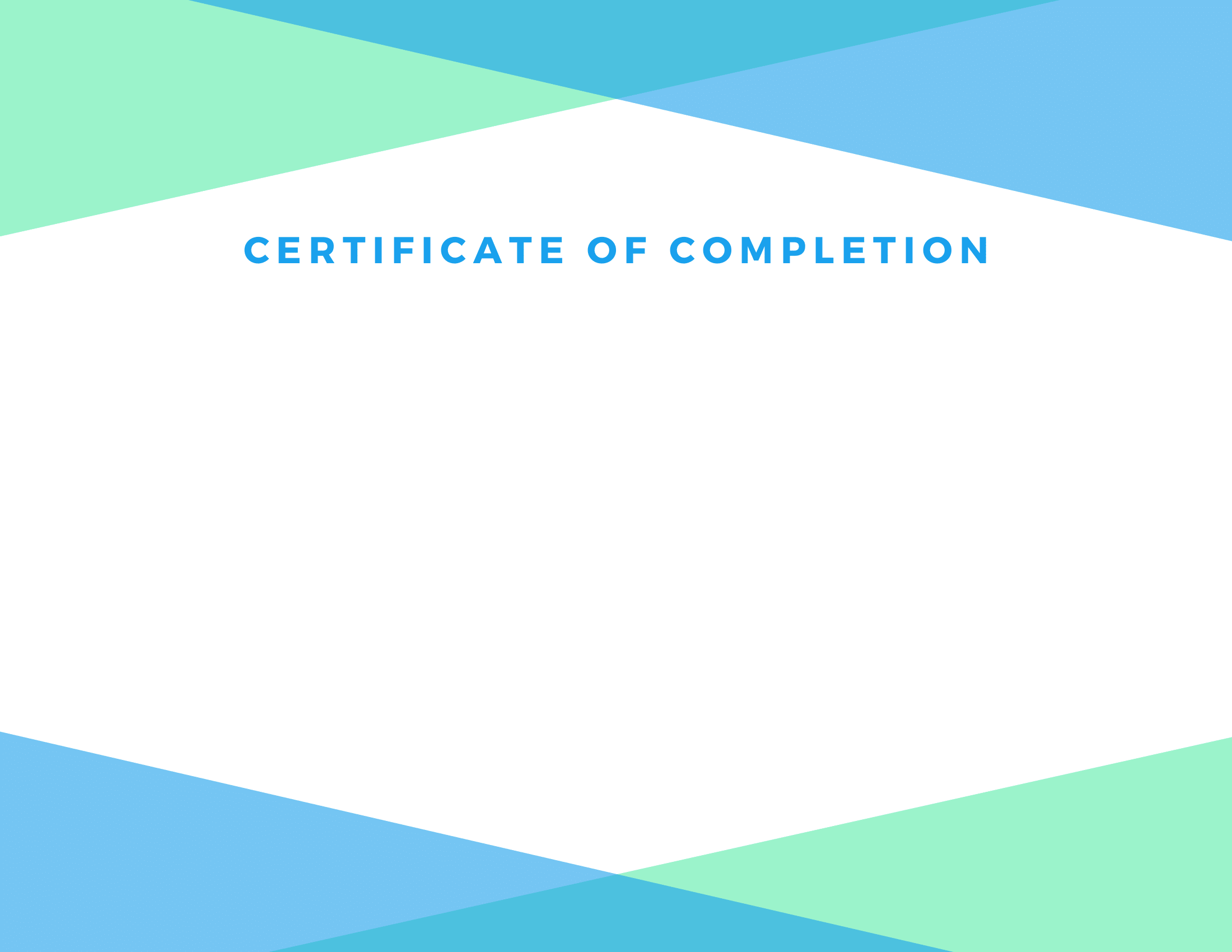 PA certificate Human Health Project